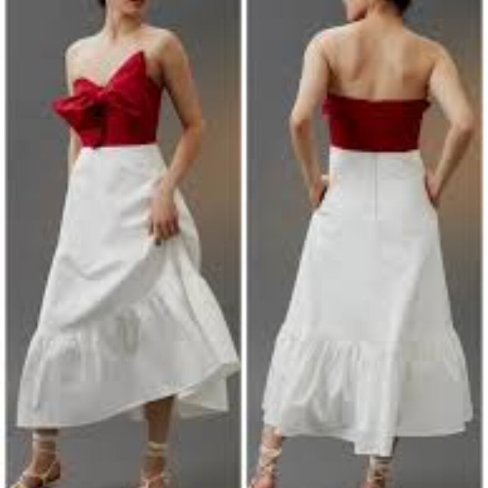 Anthropologie Hutch Bow Tie Dress